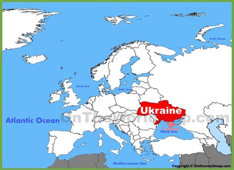 Ukraine Location On The Europe Map