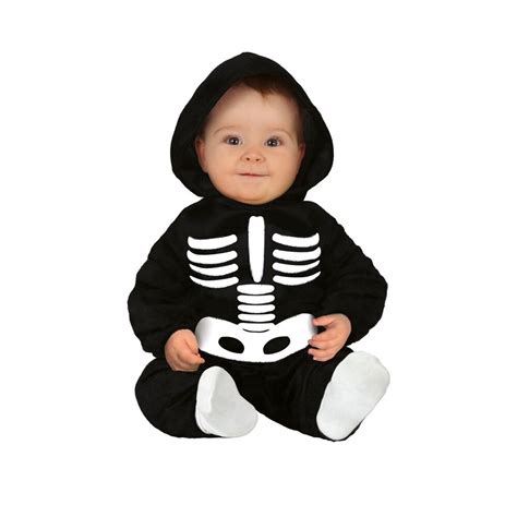 Skelet Halloween Kostuum Baby Zwart Wit Partywinkel