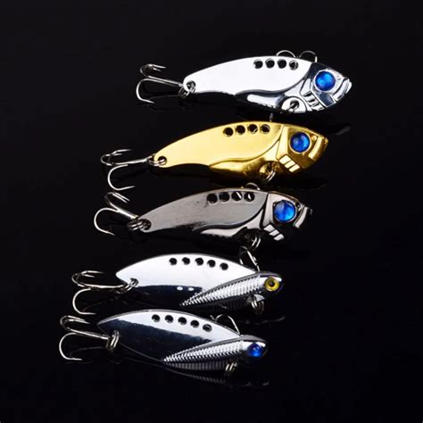 1Pcs Metal VIB Lures 5cm 11g Vivid Vibrations Spoon Lure Fishing Bait