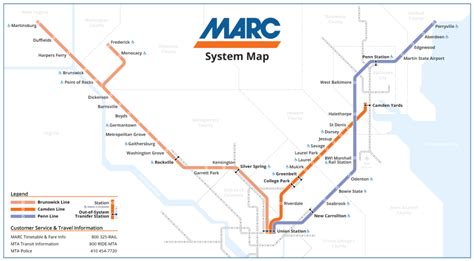 transit maps submission unofficial map marc commuter rail network