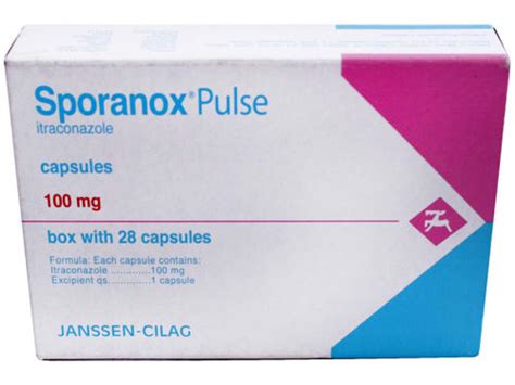 Sporanox Pulse Itraconazol Mg Con C Psulas Farma