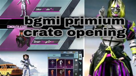 Free Premium Crate Opening Bgmi New Premium Crate Opening Bgmi