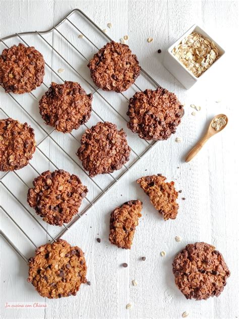 Biscotti Al Burro Di Arachidi E Fiocchi Di Avena In Cucina Con Chiara