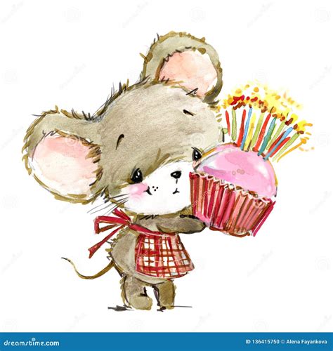 A Set Of Cute Mice In Different Poses With Different Emotions Vector ...