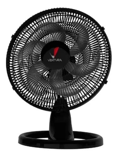 Ventilador De Mesa Venti Delta Cm Mesa Negro Con Palas De Pl Stico