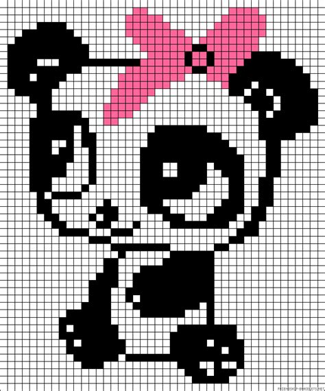 Panda Pixel Art Patterns