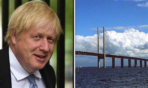 Brexit News Boris Johnson Backs Idea Of A Bridge Linking Scotland To