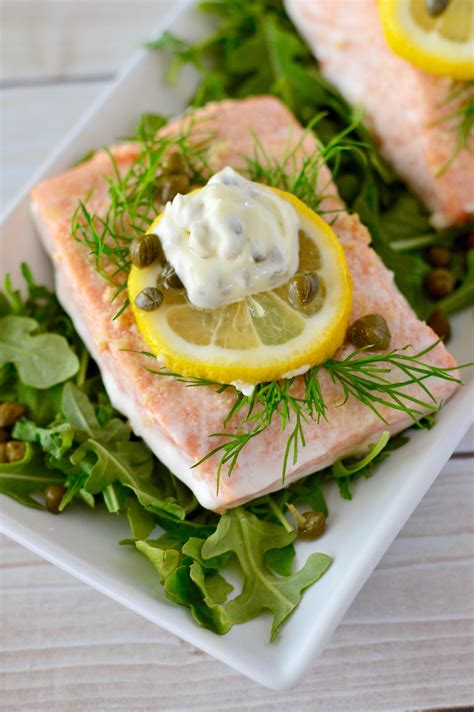 Lemon Dill Baked Salmon With Caper Aioli Real Food With Dana Dana