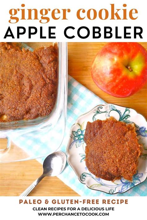 Ginger Cookie Apple Cobbler Paleo GF Coconut Flour Only Recipe