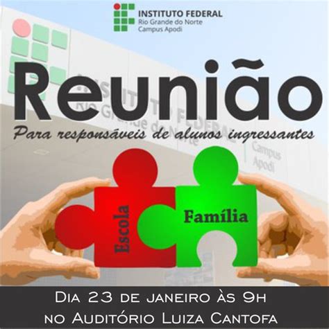 I Reuni O Fam Lia Escola Ifrn Instituto Federal Do Rio Grande Do Norte