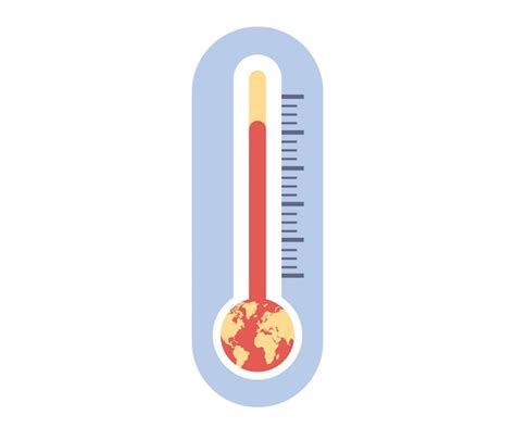 Termómetro De Calentamiento Global Con Planeta Tierra Cambio Climático Peligros Ecológicos