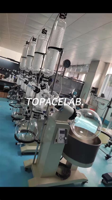 Topacelab 10l 50l Rotary Evaporator Chiller Vacuum Pump Stainless Steel Rotovap Distillation