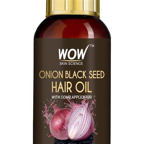 WOW Skin Science Onion Black Seed Hair Oil WITH COMB APPLICATOR