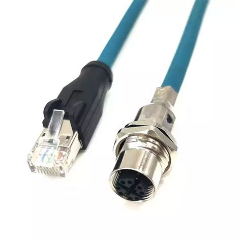 Ethernet Cable M12 X Coded To Rj45 Cable Ecocables