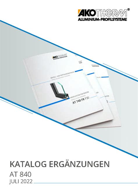 Catalogs AKOTHERM Aluminium Profilsysteme