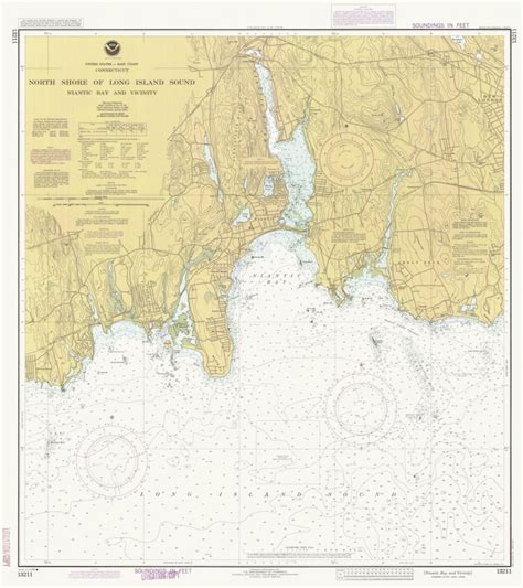 Long Island Sound Map North Shore 1990 Nautical Chart - Etsy