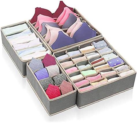 Evance Organizadores De Cajones Para Ropa Interior Cajas Plegable