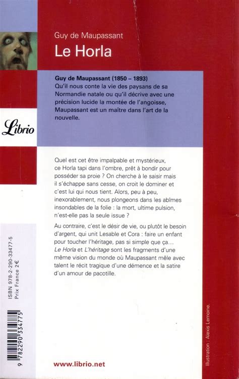 Le Horla Guy De MAUPASSANT Fiche Livre Critiques Adaptations