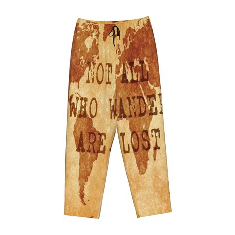 Lsque Not All Those Who Wander Are Lost Print Women S Pajama Pants