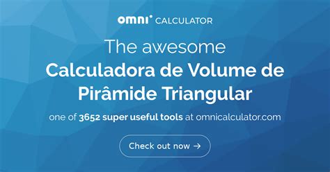 Calculadora Do Volume De Uma Pir Mide Triangular