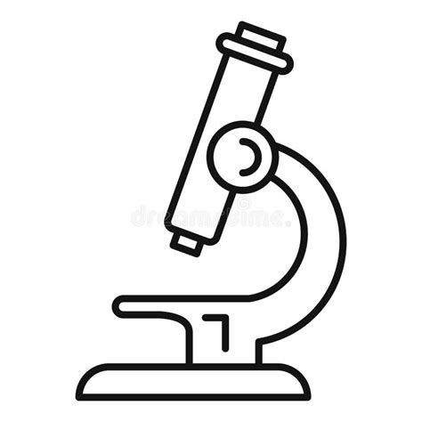 Icono Del Microscopio Del Laboratorio Estilo Simple Ilustraci N Del