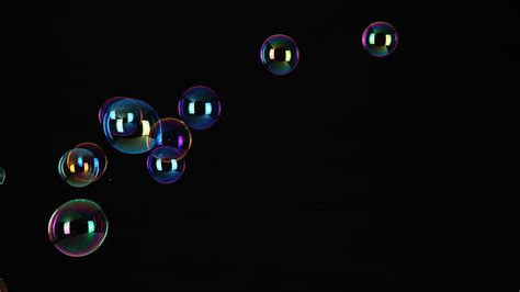 Soap Bubbles Black Background Glow Others Hd Wallpaper Peakpx