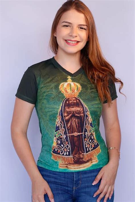 Comprar Camiseta Nossa Senhora Aparecida Baby Look Feminina De R 24