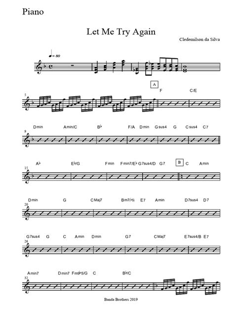 Let Me Try Again - Piano | PDF