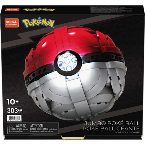 Mega Bloks Pokemon Jumbo Poke Ball Mega Bloks Pokémon Construx HBF53