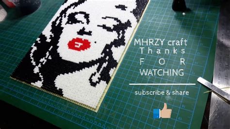 How To Make Perler Beads Portrait By Board Marilyn Monroe Bead