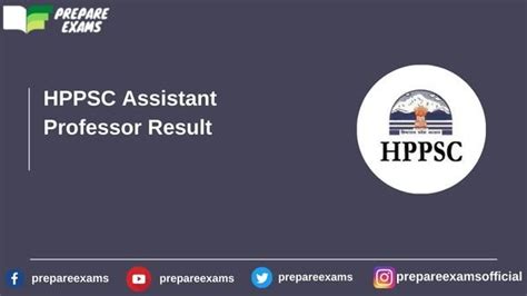 Hppsc Assistant Professor Result 2023 Released Prepareexams