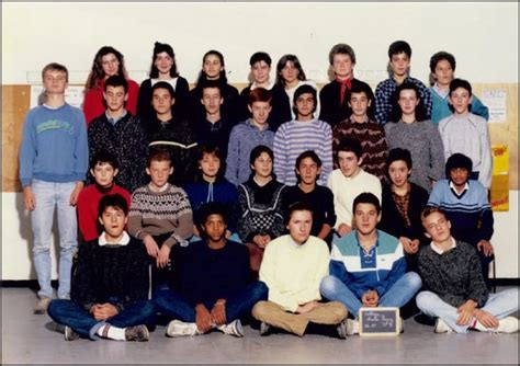 Photo De Classe 3ème F Année 86 87 De 1986 Collège Charles Péguy