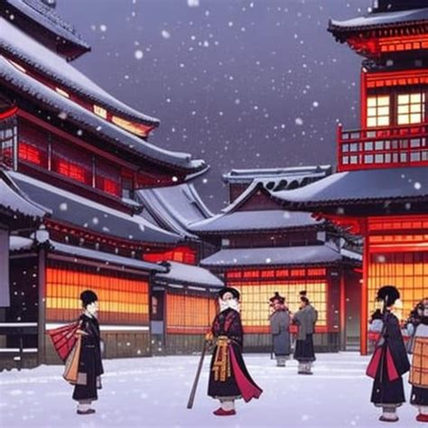 Old Japanese Town on a Winter Night 2 by Totally4Ryo on DeviantArt