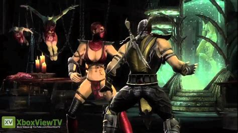 Mortal Kombat 9 Skarlet Story Gameplay Trailer 2011 Mk9 Official Hd Youtube