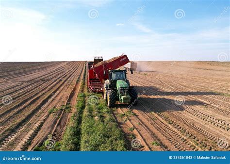 John Deere Tractor With Grimme Se Potato Harvester And Separator