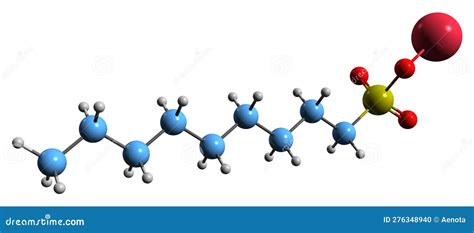 Nonane Molecular Structures Alkane Hydrocarbon 3d Model Structural Chemical Formula And