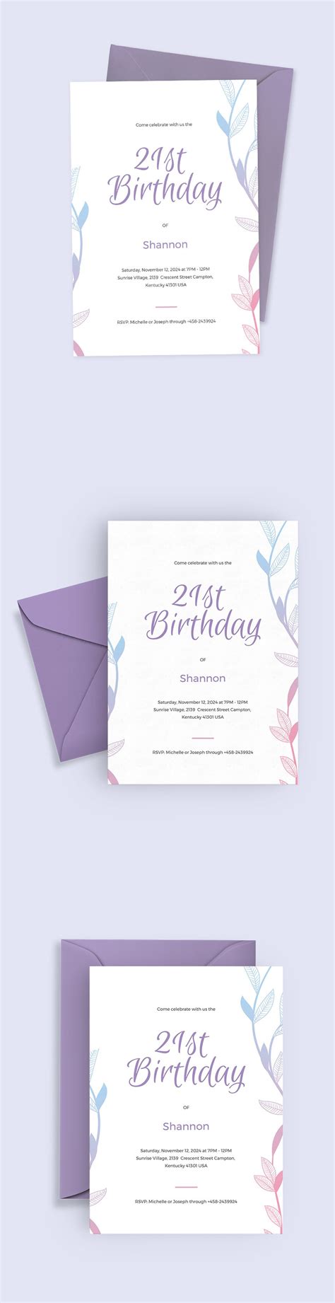 Invitations 8th Birthday Invitation Printable Printed Pink Birthday