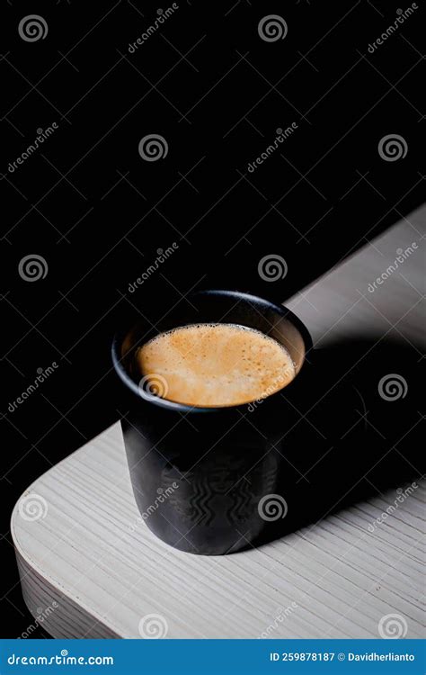 A Cup Of Single Shot Espresso Coffee Stock Image Image Of Crema