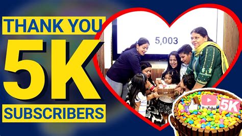 5000 Subscribers Complete Celebration Thank You Video Celebration