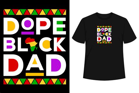 Dope Black Dad African American Graphic By T Shirt Style · Creative Fabrica