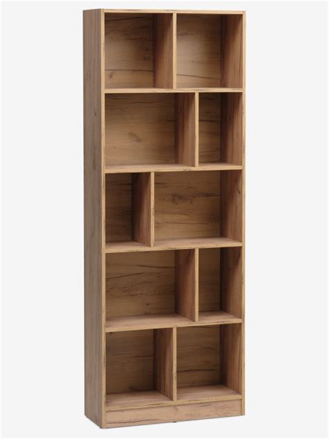 Bookcase MOSBJERG 10 Shelves Oak Colour JYSK