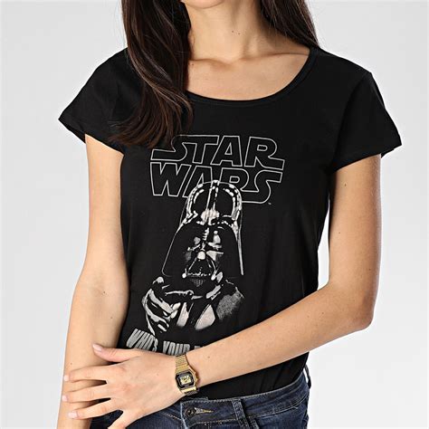 Star Wars Tee Shirt Slim Femme Whos Your Daddy Fstts1256 Noir