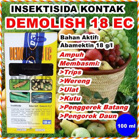 Jual Insektisida Demolish Ec Ml Pestisida Kontak Obat Abamektin