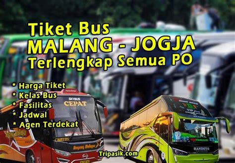 Tiket Bus Malang Jogja Jadwal Harga Agustus 2023