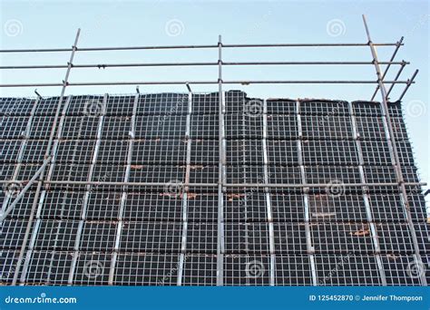 Scaffolding on a Bridge Under Construction Stock Photo - Image of stone, works: 125452870