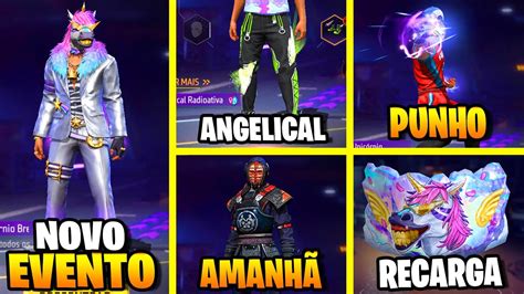 Angelical Verde Novo Punho Evento Unicornio Novo Evento Free Fire