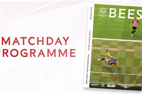 Preston programme on sale now | Brentford FC