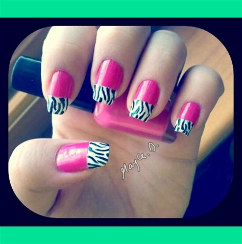 pink zebra nails | Mayce D.'s Photo | Beautylish