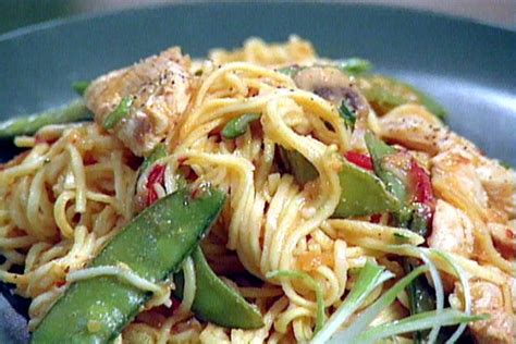 Spicy Orange Chicken Lo Mein Recipe Food Network