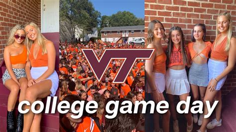 COLLEGE GAME DAY VLOG Virginia Tech YouTube